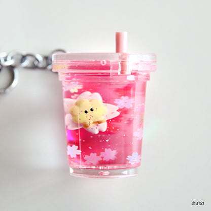 BT21 Cherry Blossom Water Keyring
