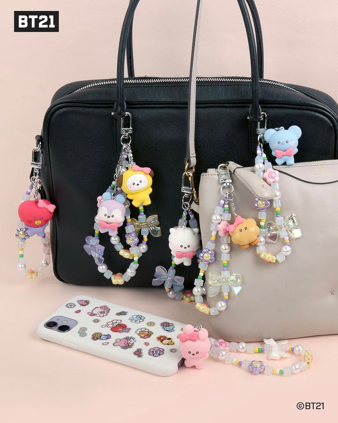 BT21 Lovely (Bow) Bead Charms