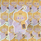 Big into energy Luck labubu x BT21 Holographic Sticker