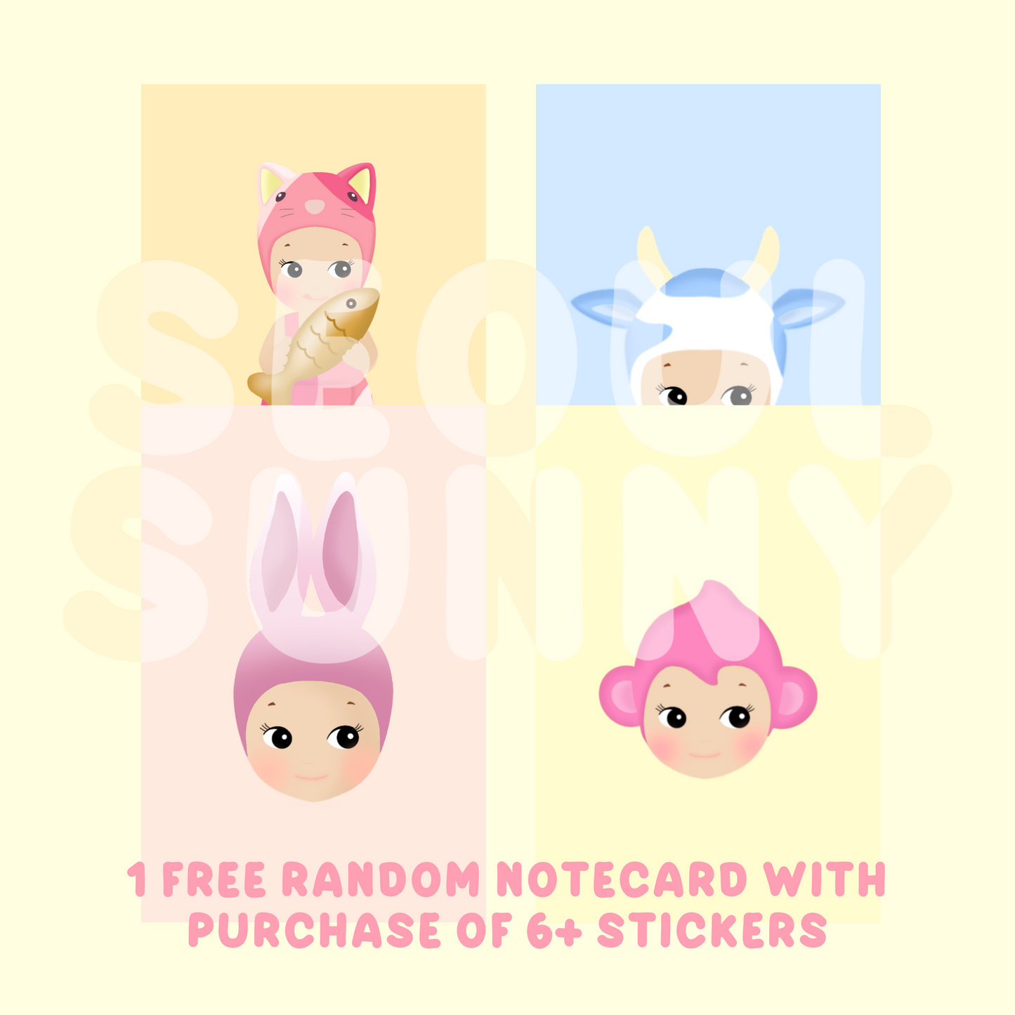 Sonny Angel Holographic Stickers