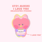 BT21 Minini I Love You Holographic Stickers