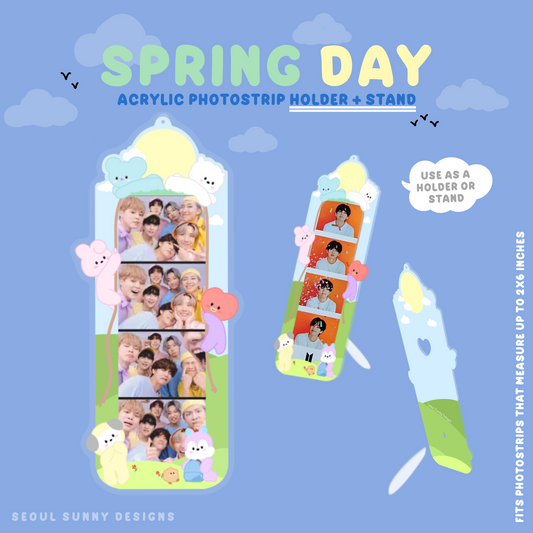 Spring Day Acrylic Photostrip Holder + Stand