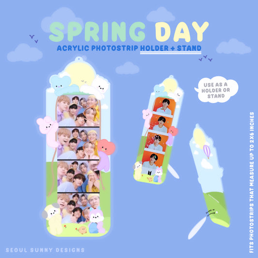 [PRE-ORDER] Spring Day Acrylic Photostrip Holder + Stand