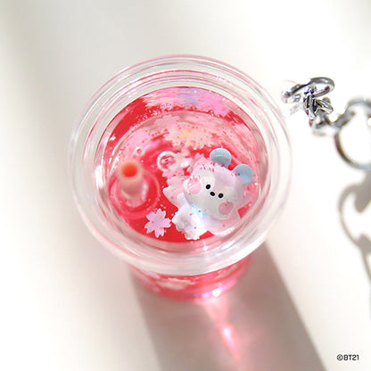 BT21 Cherry Blossom Water Keyring