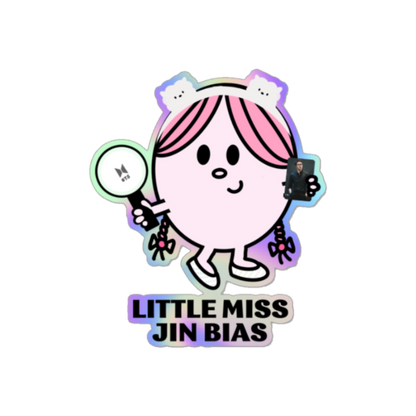 Little Miss Army Holographic Stickers