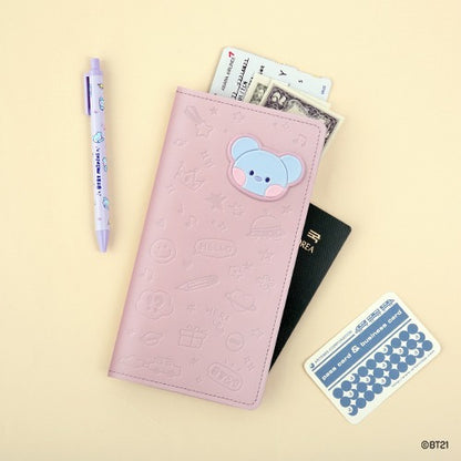 BT21 L Leather Patch Passport Cover