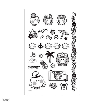 BT21 Summer Sky Tattoo Stickers