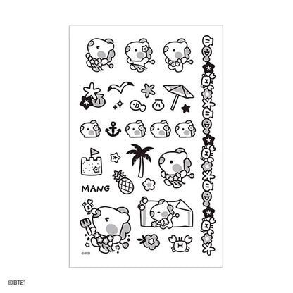 BT21 Summer Sky Tattoo Stickers