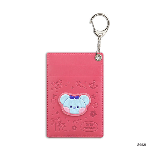 BT21 Vacance / Summer Sky Card Holder Wallet [w/keyring
