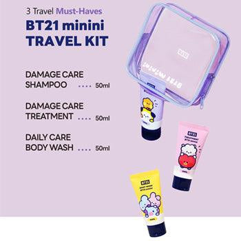 BT21 Minini Travel Kit Shampoo Treatment Body Wash