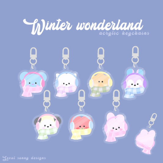 Winter Wonderland Acrylic Keychain