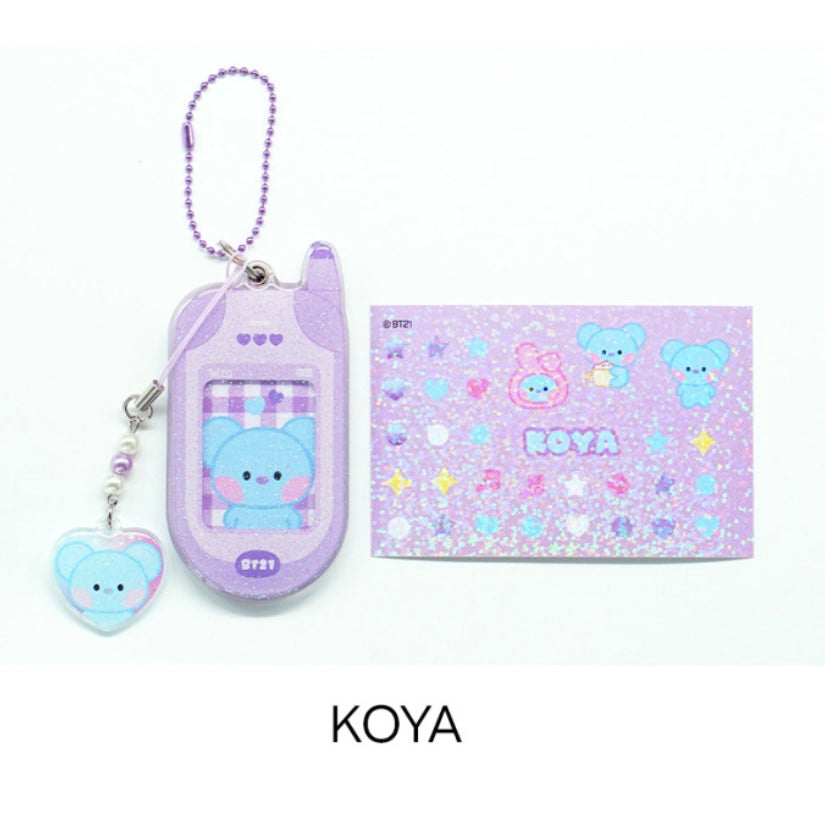 BT21 Retro Phone Keyring + Charm