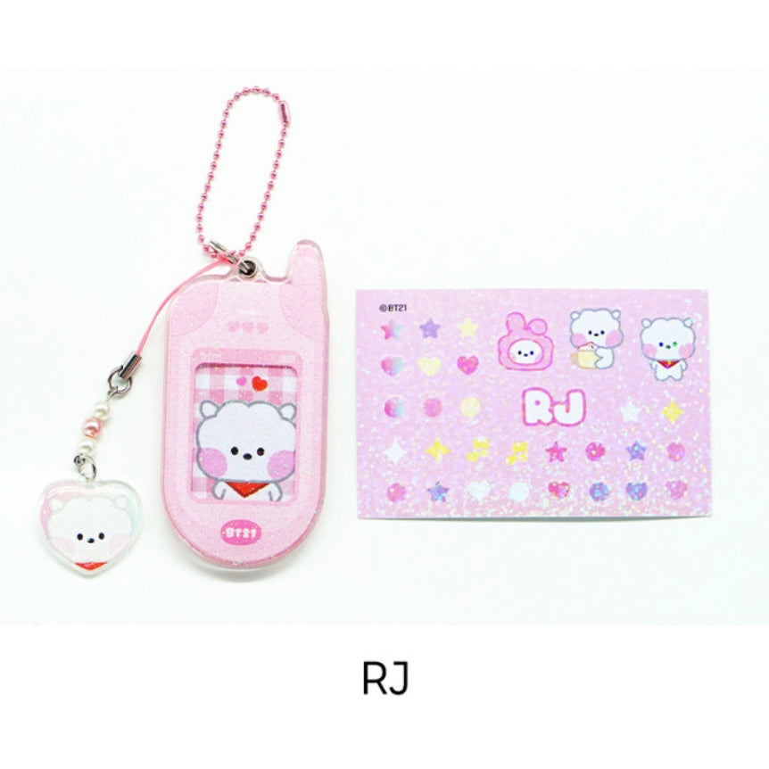 BT21 Retro Phone Keyring + Charm