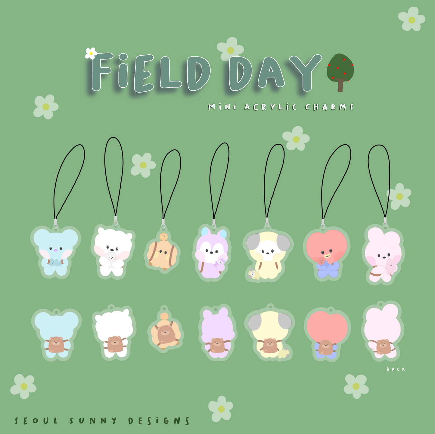 Field Day Mini Acrylic Charms