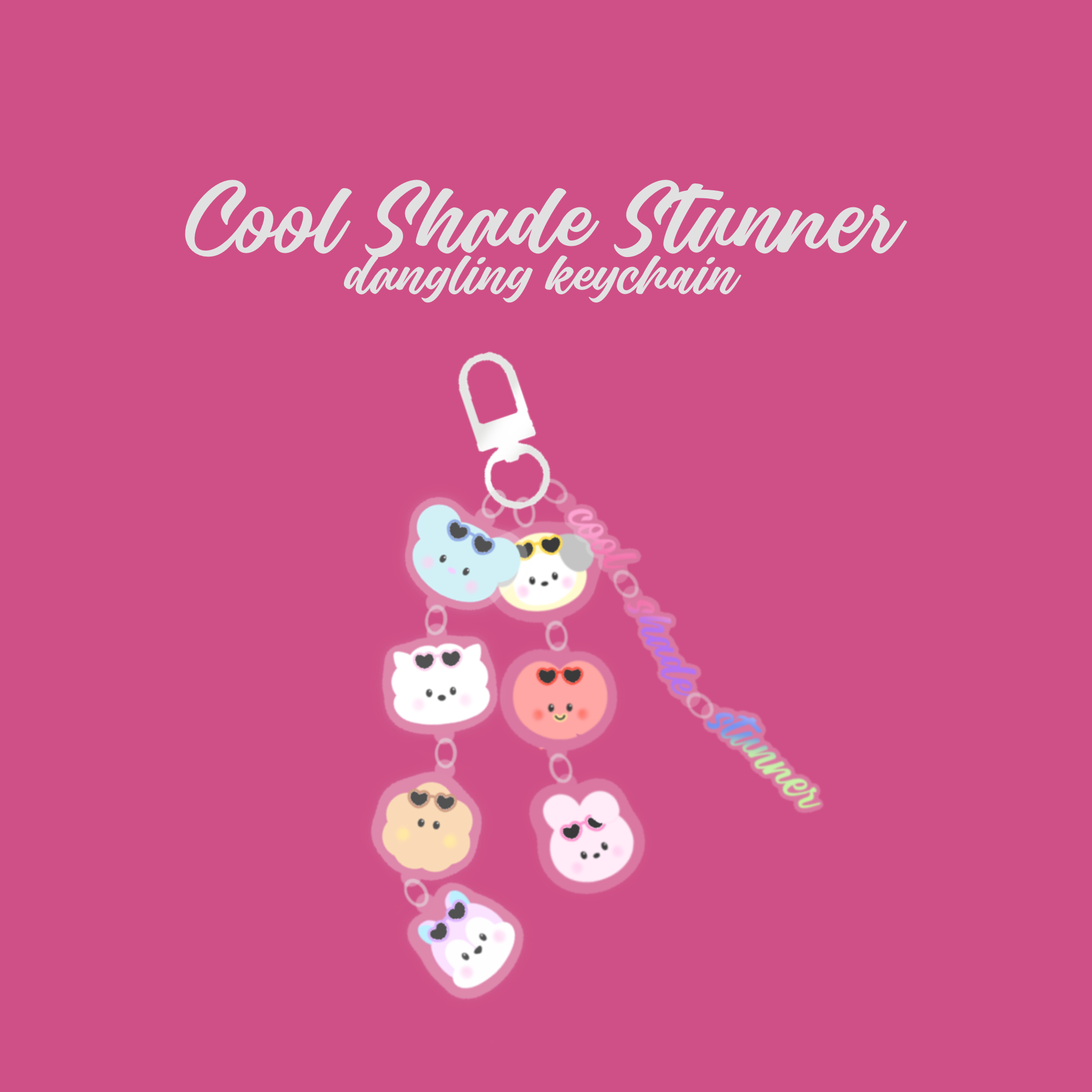Seoul Sunny Designs Cool Shade Stunner Dangling Keychain – SEOUL SUNNY