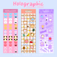 Seoul Sunny Designs BT21 Holographic Stickers