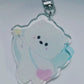 Angel Baby Large Glitter Acrylic Bag Charm / Keychain