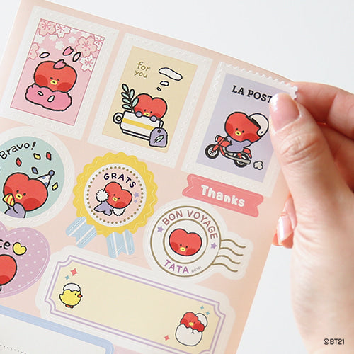 BT21 Minini Removable Gift Stickers 3 Sheets