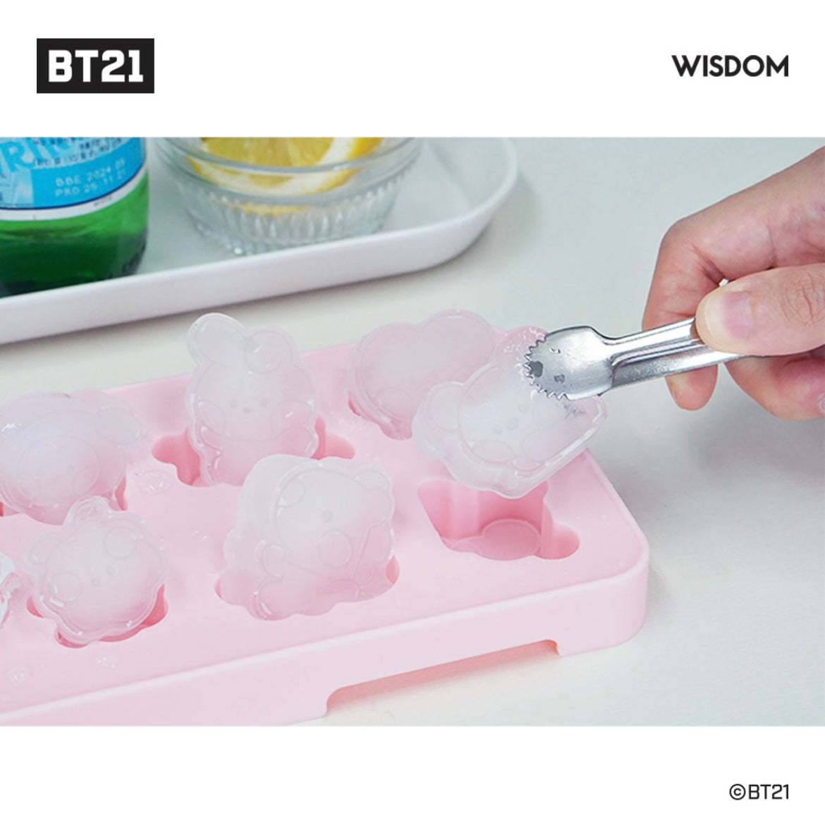 BT21 Minini Ice Cube Trays Silicone Mold for Chocolate Candy Ice
