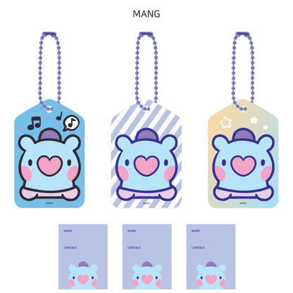 BT21 Minini Name Tag with Keyring Set