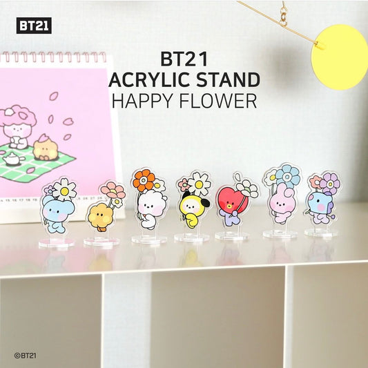BT21 Happy Flower Acrylic Stand Decor