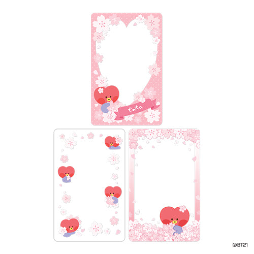 BT21 Cherry Blossom Photocard Frames