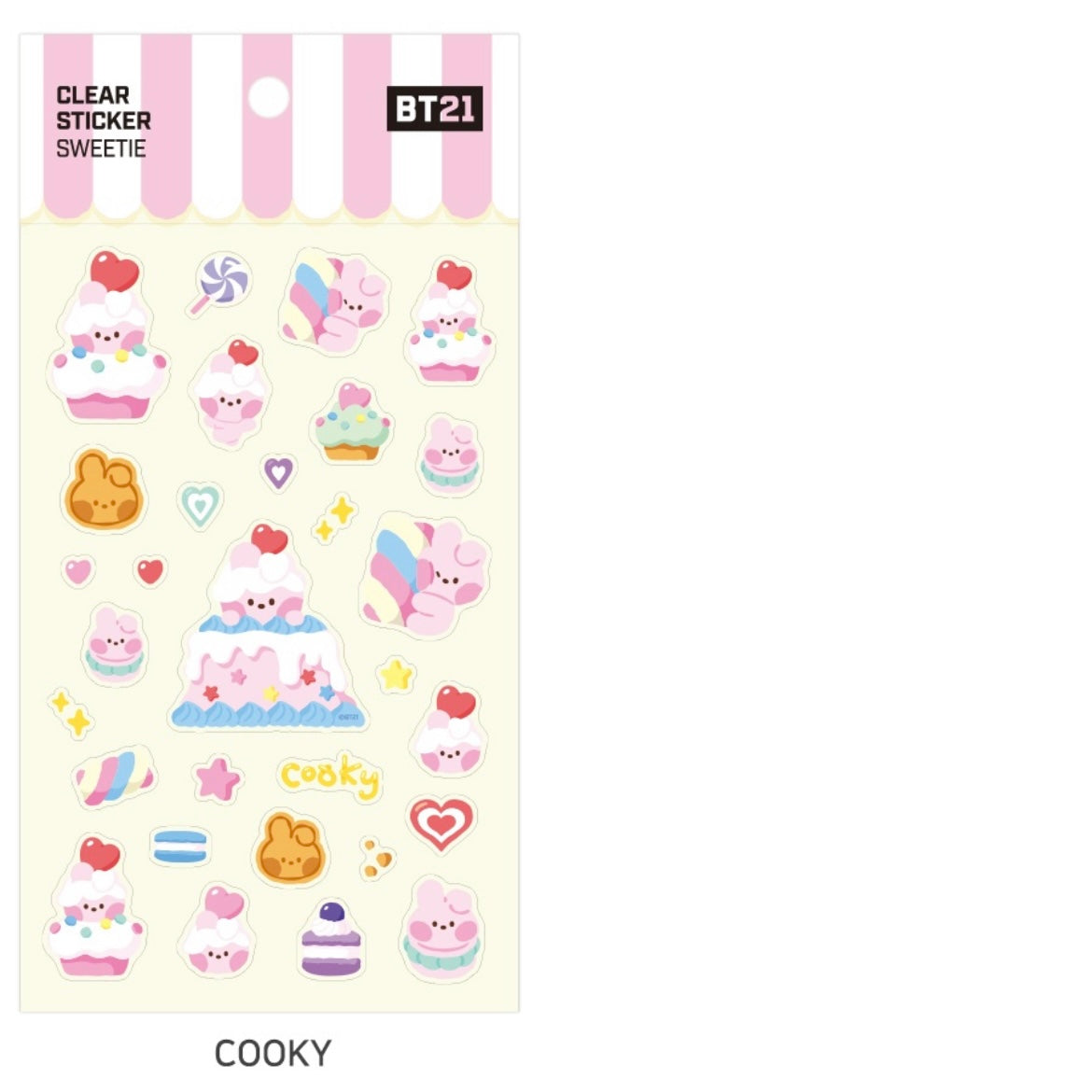 BT21 Clear Stickers [BTS] – KiwiShop